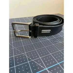 Vintage Fossil Black Genuine Leather Belt Size 42 /105